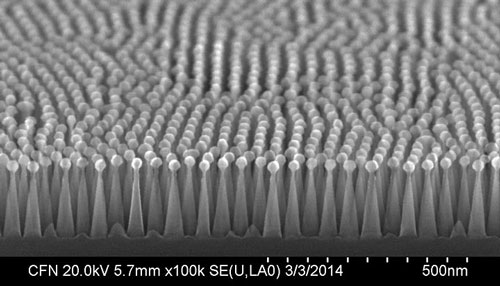 nanotextured antireflective surface