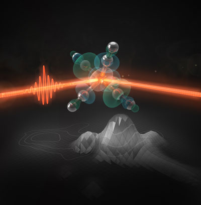 An ultrashort laser pulse activates iron pentacarbonyl as a catalyst