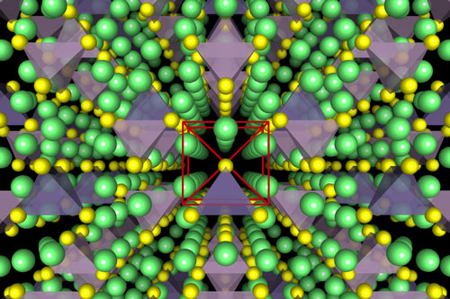 crystal structure of a superionic conductor