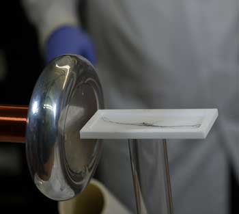Nanotube wires self-assemble under the influence of a directed electric field from the Tesla coil