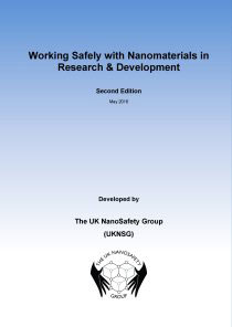 Working Safely with Nanomaterials in Research and Development
