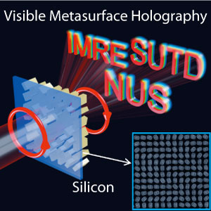 Circularly polarized light passed through silicon nanorods creates a multilayer image