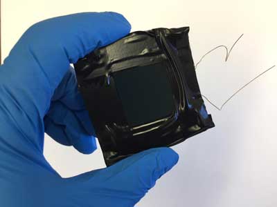 layered perovskite solar cell prototype