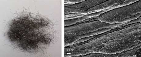 nanoparticles on supports of stainless steel wool