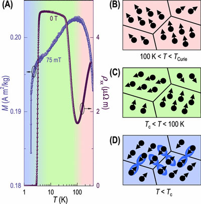 Correlation indicating the electronic entanglement of the ferromagnetic and superconducting states