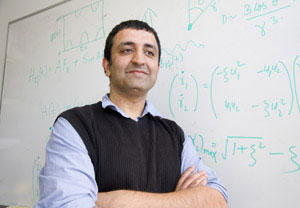 Navin Khaneja of the School of Engineering and Applied Sciences conducts research into the field of control theory, which uses mathematical models to examine the relationship between inputs and outputs of different systems