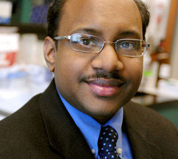 Dr. Jayakrishna Ambati, a professor of physiology and ophthalmology at the University of Kentucky, led research that has identified the receptor CCR3 as a unique biochemical marker for neovascular age-related macular degeneration
