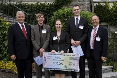 >Swiss researcher Alexandra Teleki has won the first prize in the DSM Science and Technology Awards (South) 2009