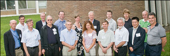 Speakers and organizers of the 'MX Frontiers at the One Micron Scale' workshop