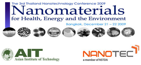 The 3rd Thailand Nanotechnology Conference 2009 Health, Energy, Environment