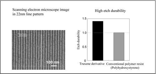 Scanning electron microscope image and Figure for high durability
