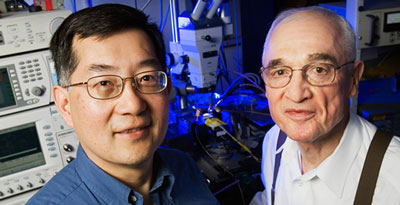 A major current law has been rewritten thanks to the three-port transistor laser, developed by Milton Feng and Nick Holonyak Jr. at the University of Illinois. 