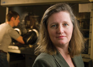 Sue Carter, professor of physics, is working to develop cheaper and more efficient solar cells