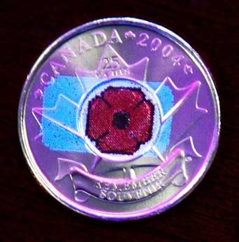 'Nanotechnology' poppy coin