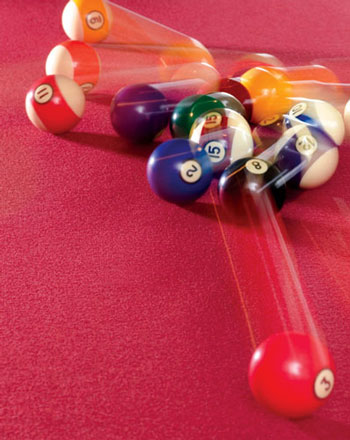 a game of billiards