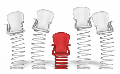 o-Phenylene oligomers can be envisaged as springy chairs