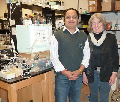 Queen's researchers Niraj Kumar and Virginia Walker