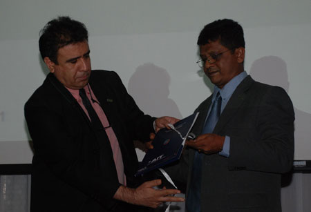 Prof. Said Irandoust releasing the Nanotechnology Portfolio with Prof. Joydeep Dutta