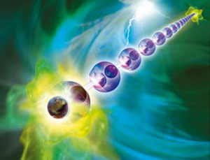 Majorana fermions are then generated at both ends of the atomic chain