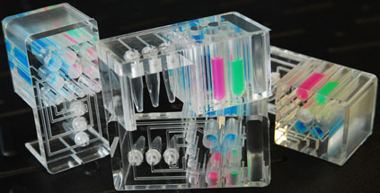 The MicroKit simplifies disease detection by integrating the sample preparation, amplification and detection processes in a disposable polymer cartridge