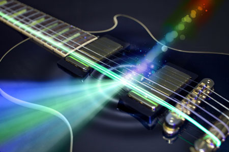 how to detect and amplify electromagnetic signals almost noiselessly using a guitar-string like mechanical vibrating wire
