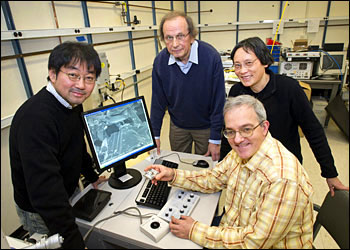 Brookhaven National Laboratory chemists Kotaro Sasaki, Radoslav Adzic, Jia Wang, and Miomir Vukmirovic