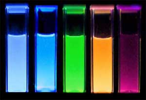  Fluorescent, glowing polymer dot nanoparticles