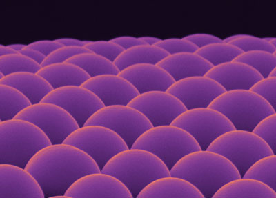Microlens arrays made from calcium carbonate