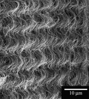 compressed block of carbon nanotubes