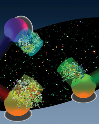 Lights scatter from metallic nanoplasmonic particles upon excitation of an external light source