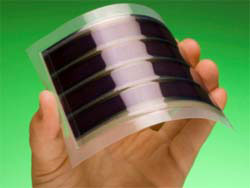 A flexible dye-sensitized solar cell