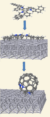 fullerenes form on a platinum surface