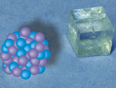 A crystal and its earliest precursors: around 70 calcium and carbonate ions come together to form a stable nanocluster
