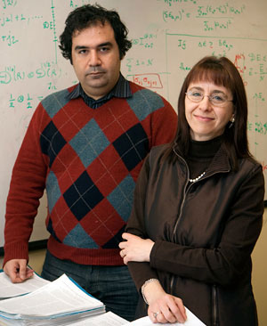 Post-doctoral Fellow Kaveh Khodjasteh and Associate Professor of Physics and Astronomy Lorenza Viola