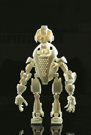 3D printed model of a robot