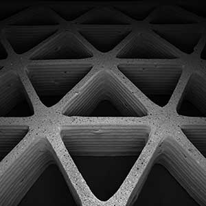 3D-printed triangular honeycombs
