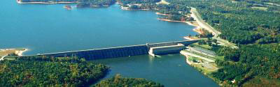 Kerr Dam and its associated reservoir