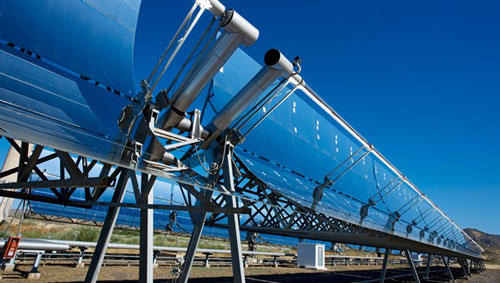 Parabolic trough collector at the PSA in Spain