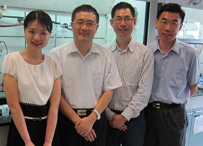 IBN research team: Dr Ting Lu, Dr Yugen Zhang, Dr Xiukai Li and Dr Guangshun Yi