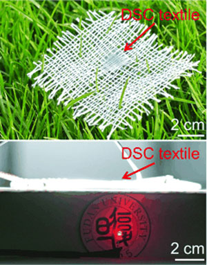 Wearable Solar Cells - Solar cells based on stacked textile electrodes for integration into fabrics