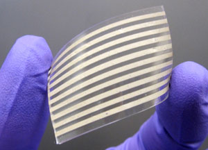 silver nanowires can be printed to fabricate patterned stretchable conductors