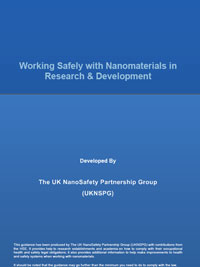 Working Safely with Nanomaterials in Research and Development