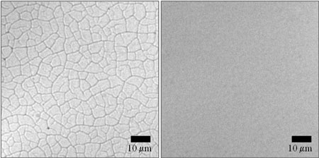 Nanoparticle films cracks