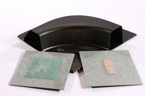 o embed RFID tags in fiber composites, ultra-thin antennas are needed