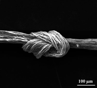 knotted carbon fiber