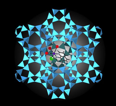 A rhenium-based complex trapped inside zeolite