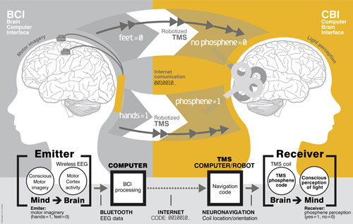 Brain-to-brain communication system overview