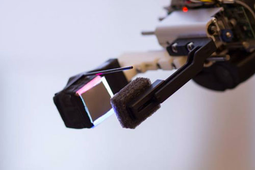 GelSight sensor, attached to a robot's gripper