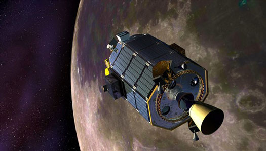 NASA orbiter LADEE at the Moon