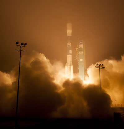 a Delta II rocket launches with the Orbiting Carbon Observatory-2 (OCO-2) satellite